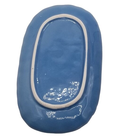 Covered Butter Dish Floral Pig Ceramic Farmhouse Country Cottagecore Chipped - Picture 8 of 13